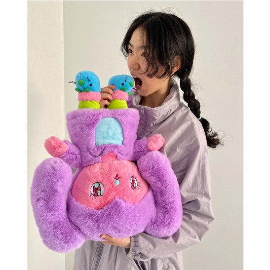 曼斯特物種 兔子大人 MR BUNNY BOSS plushies backpack 毛公仔背囊