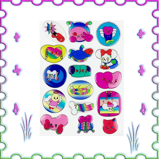 曼斯特物種 THE ELEPHANT COMING BACK FROM LIN STAR stickers set 貼紙