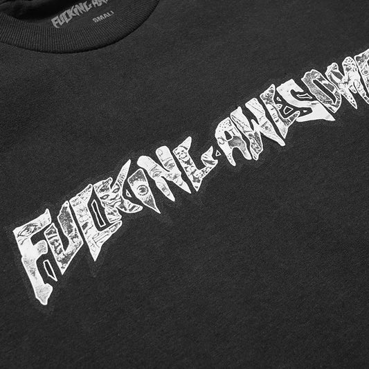 FA FUCKING AWESOME ACTUAL VISUAL GUIDANCE T-SHIRT- Black
