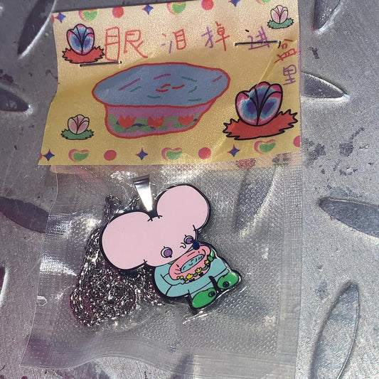 曼斯特物種 眼淚掉進盆裏 頸鏈necklace