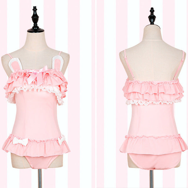 Bunny kawaii swimsuit (Pink)