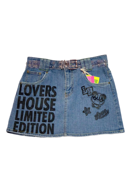 Vintage Super lovers Lovers House Denim Skirt