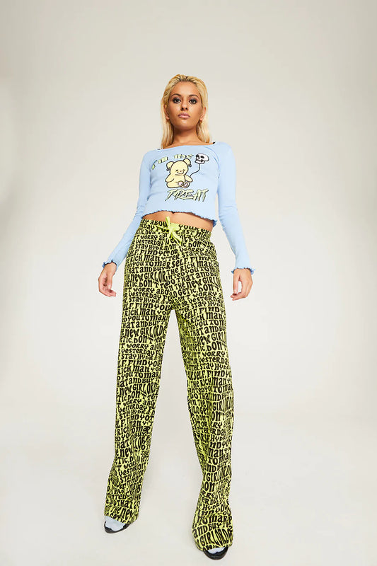 IM THE TREAT BLUE LONG SLEEVE 上身衫