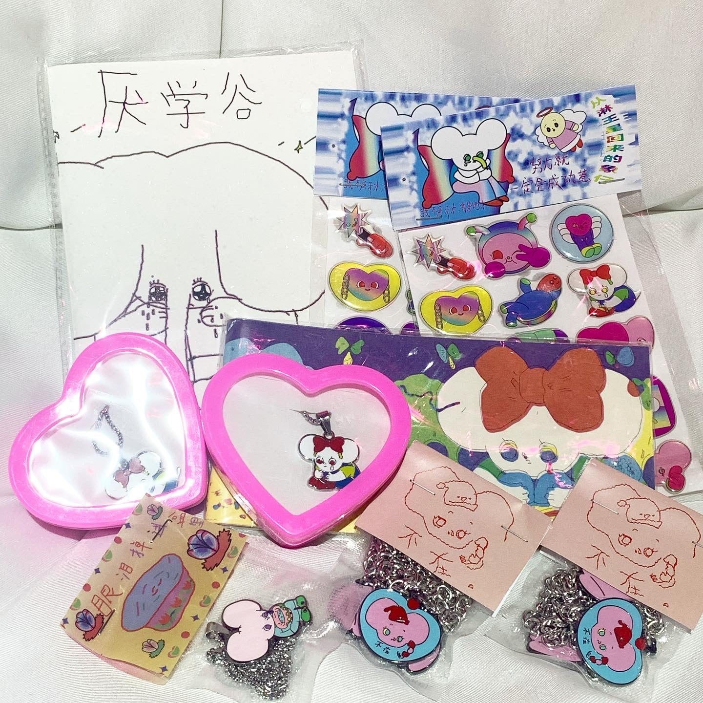 曼斯特物種 眼淚掉進盆裏 頸鏈necklace