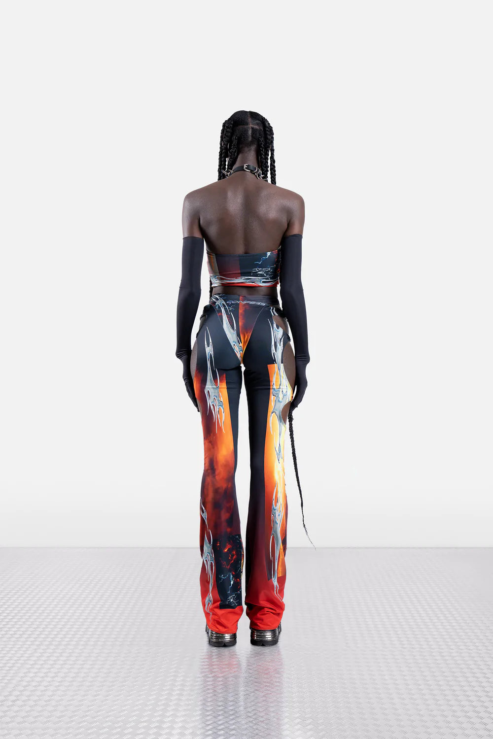 Namilia CONFESSION CHOKER TOP- ORANGE