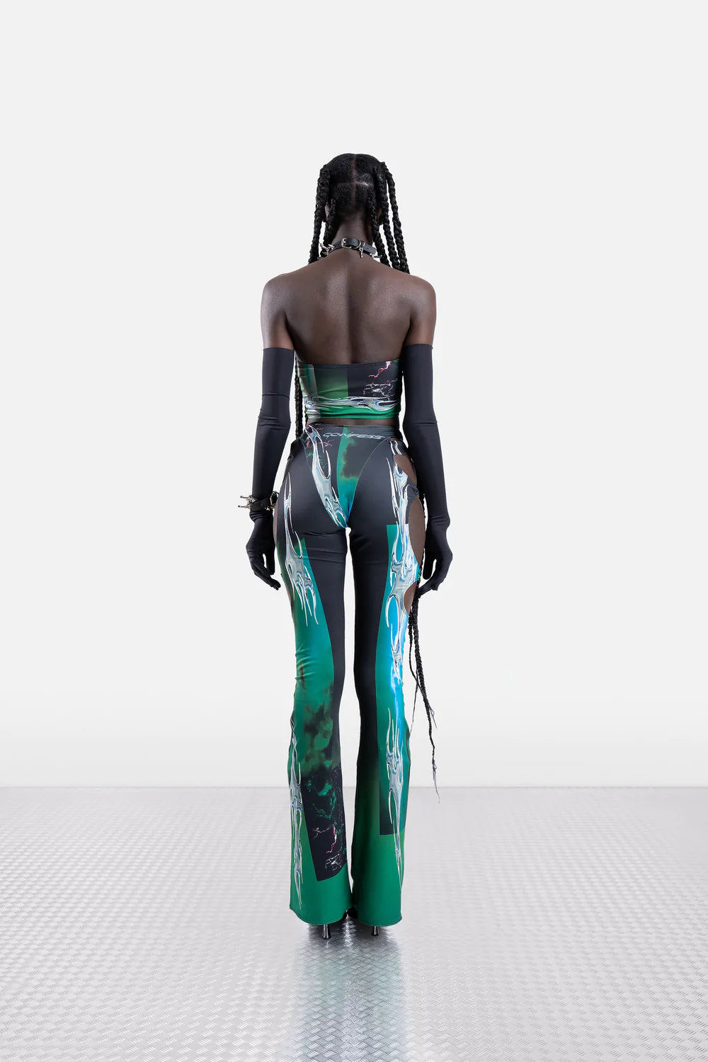 Namilia CONFESSION CHOKER TOP- GREEN