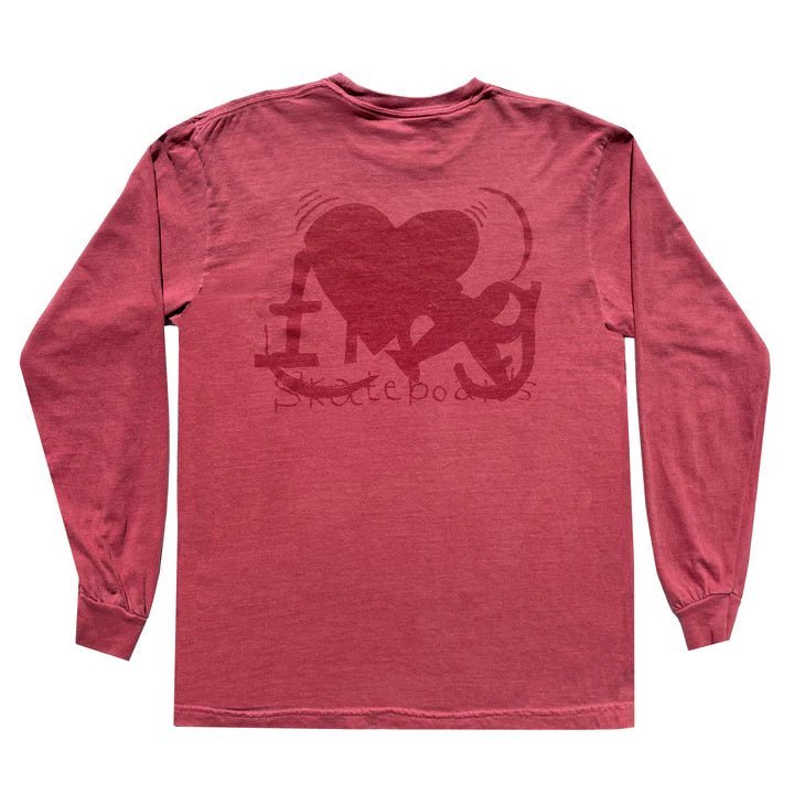 Frog skateboards Damaged Love Connection Longsleeve (Red)