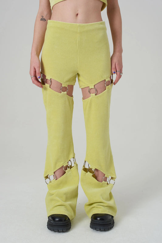 Ragged Priest Rib velour flares o-ring cut