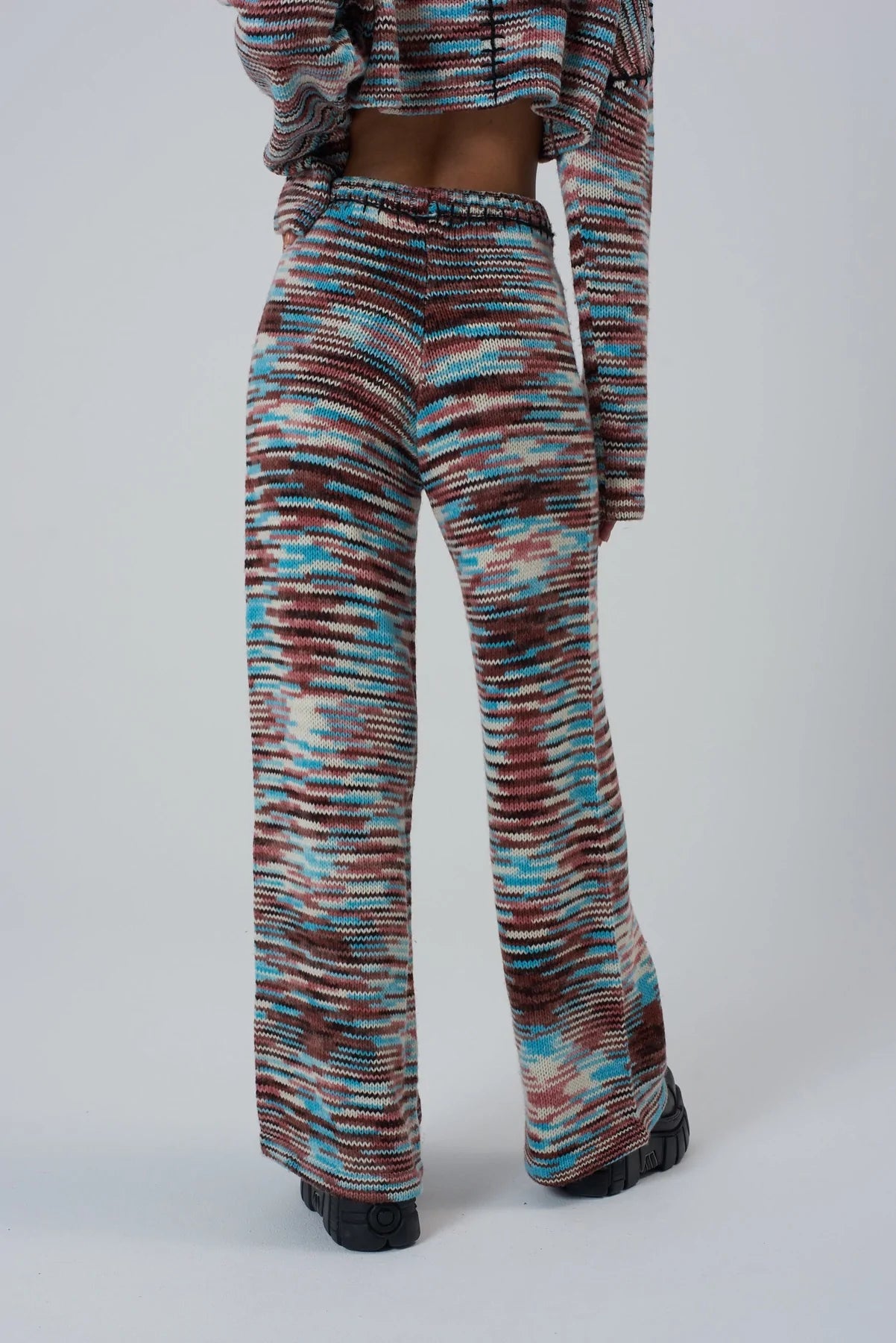 The Ragged Priest SPACEDYE KNITTED PANTS