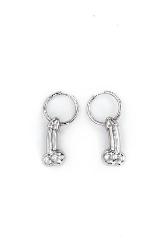 Namilia SILVER DICK EARRINGS