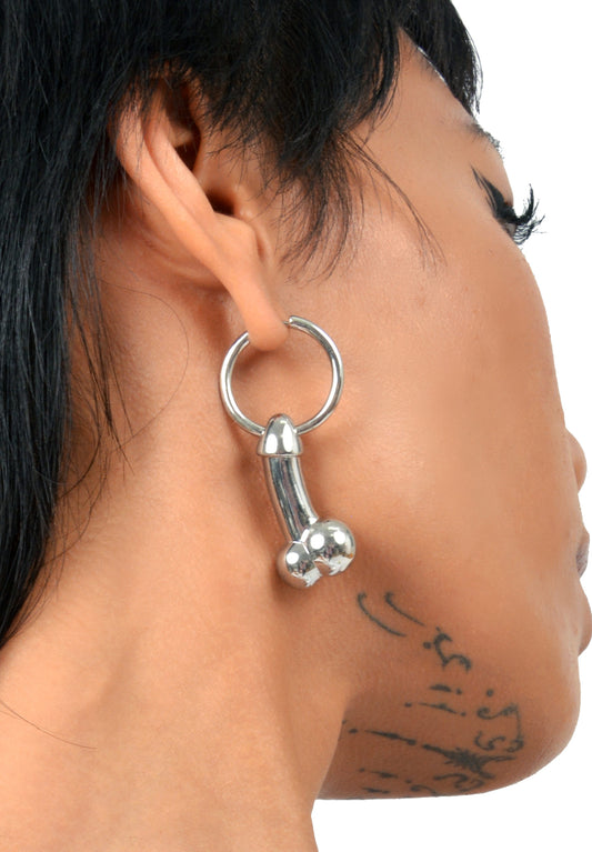Namilia SILVER DICK EARRINGS