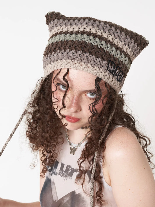 Minga London GOBLIN STRIPES KNIT TIE HAT