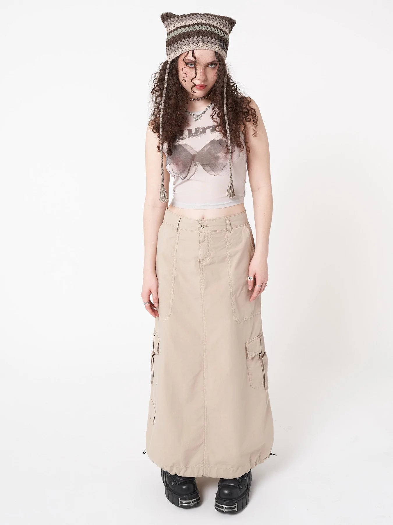 Minga London GOBLIN STRIPES KNIT TIE HAT