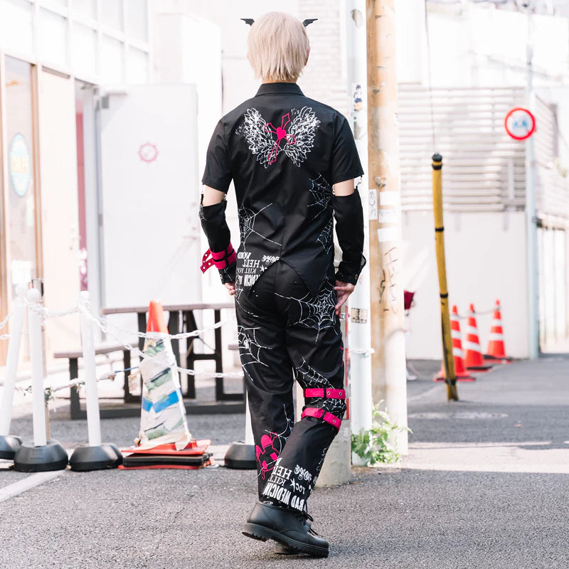 ACDC Rag EMOパンクメンヘラチャン シャツPunk Menhera Chan Shirt Black