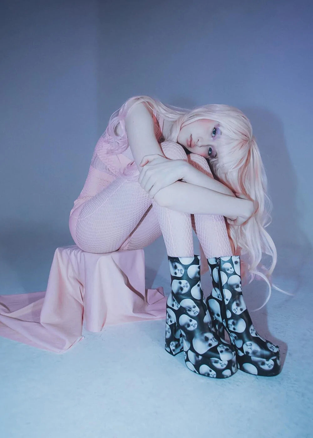 Koi Dead Silence Doll Platform Heeled Boots