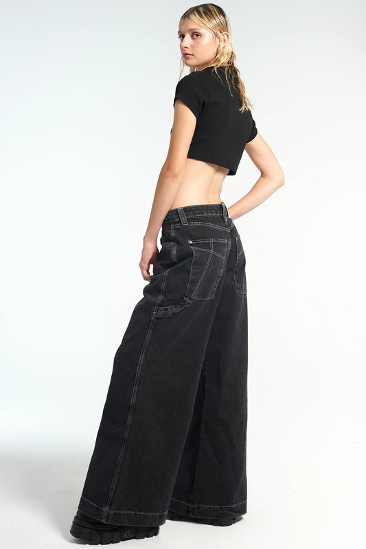 Ragged Priest SWEEPER JEAN CHARCOAL