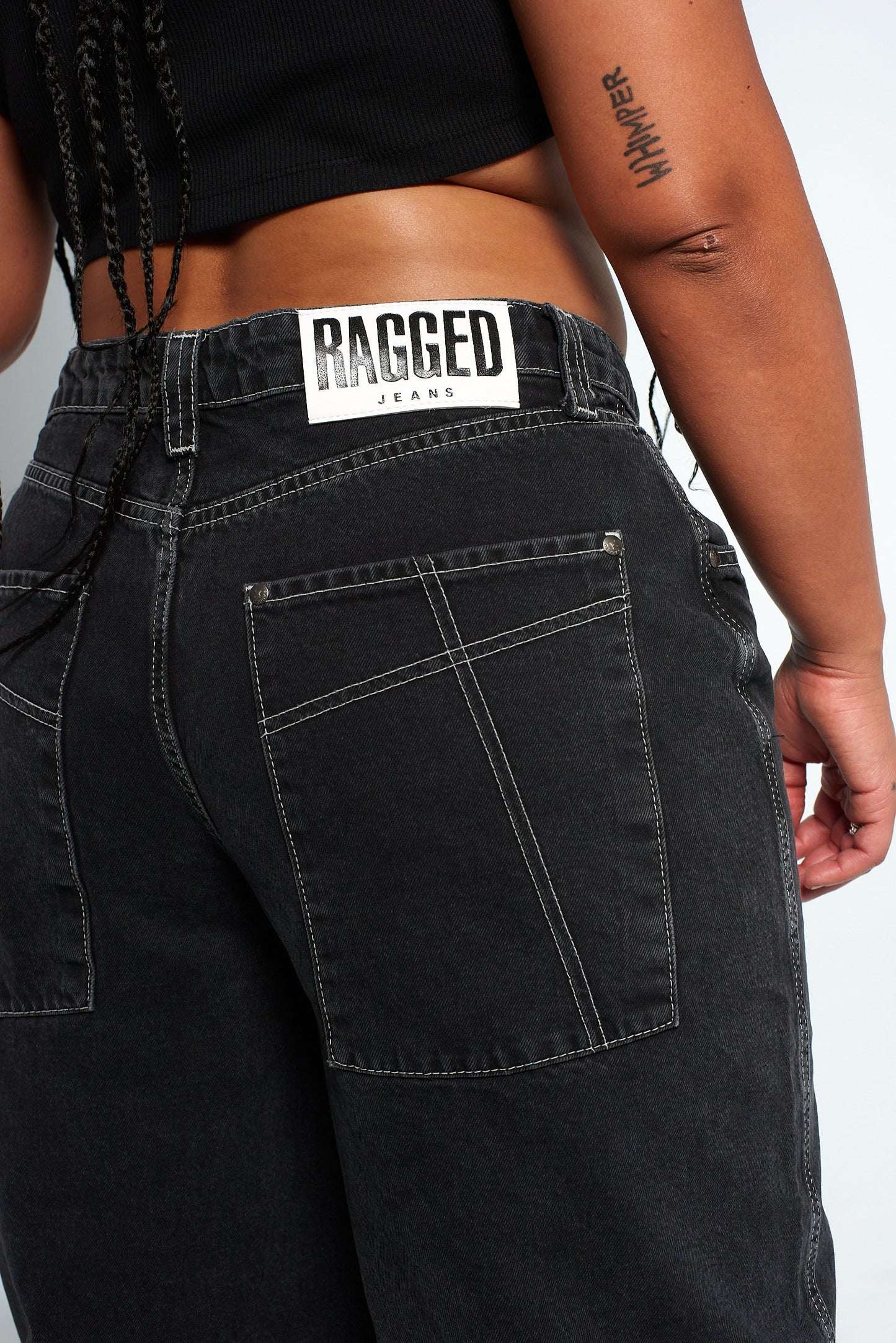 Ragged Priest SWEEPER JEAN CHARCOAL