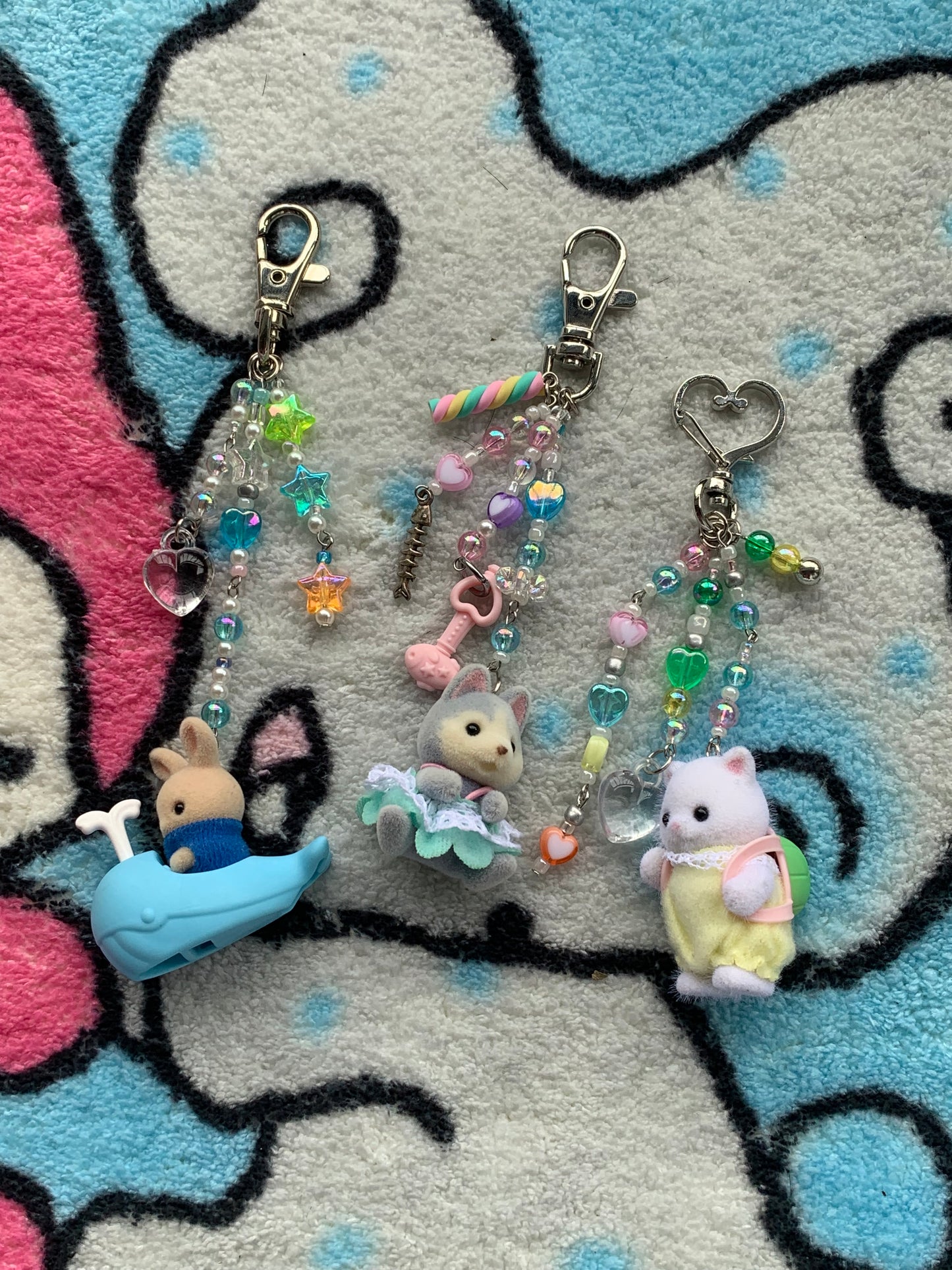 Handmade sylvanian families keychains