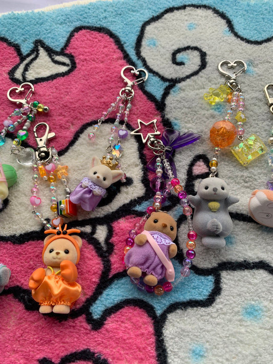 Handmade sylvanian families keychains