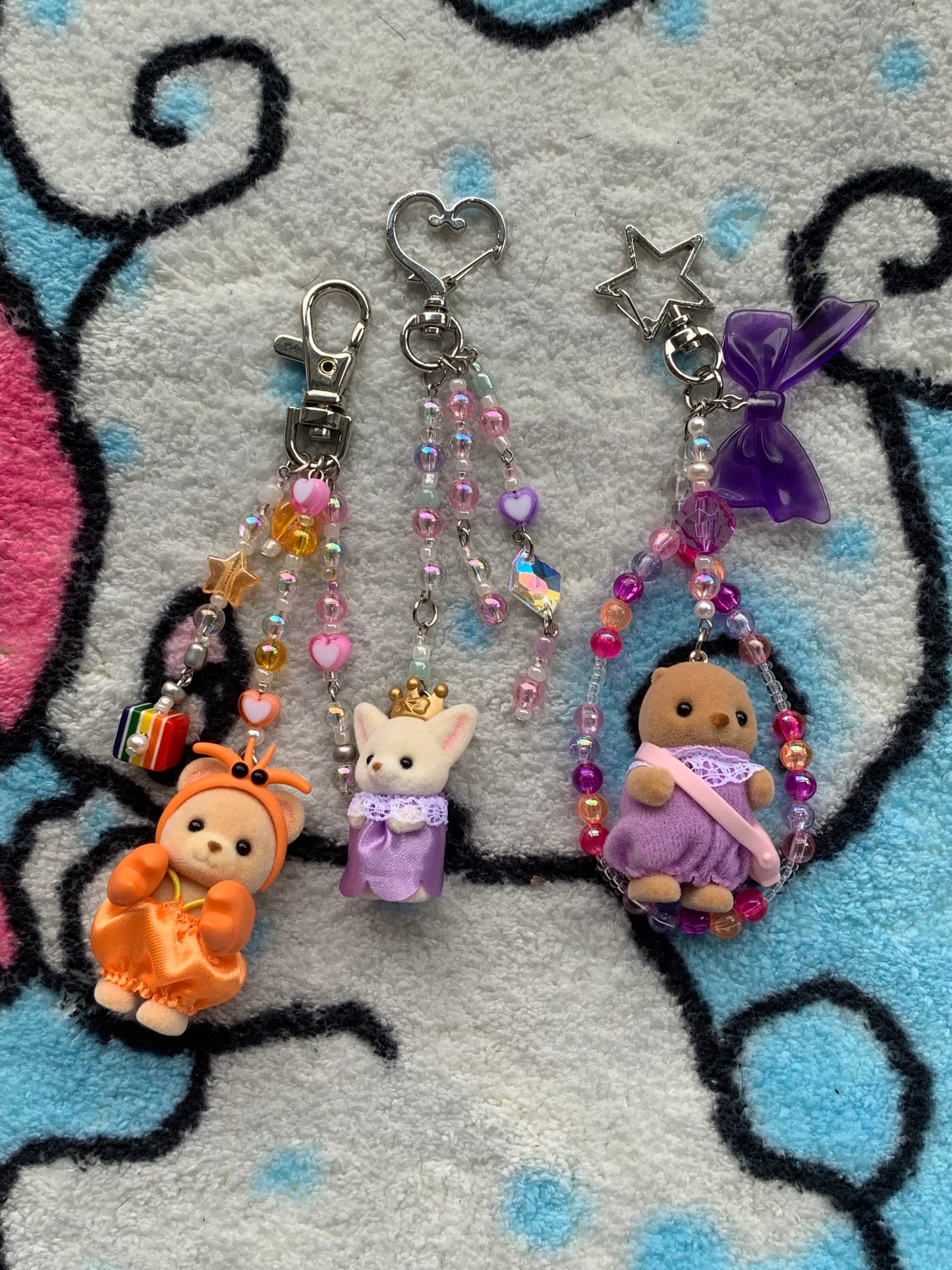 Handmade sylvanian families keychains