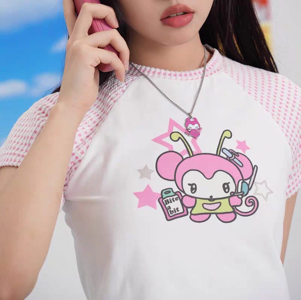 Sunonebird x Bite a bit Kawaii Aliens top