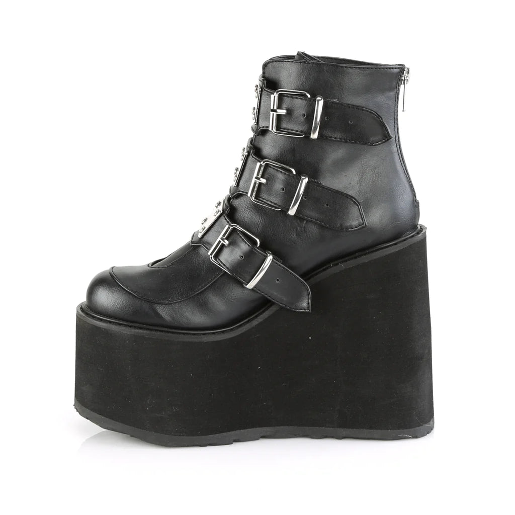 Demonia SWING-105 (BLACK VEGAN LEATHER)