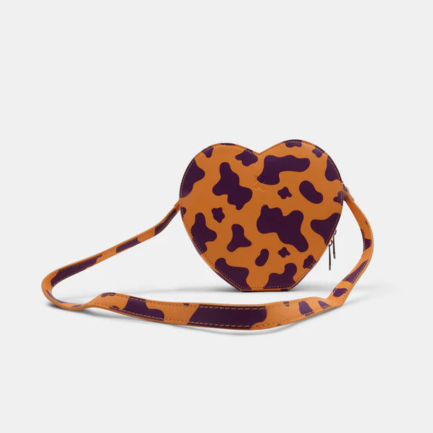 Koi Funky Town Orange Cow Print Bag