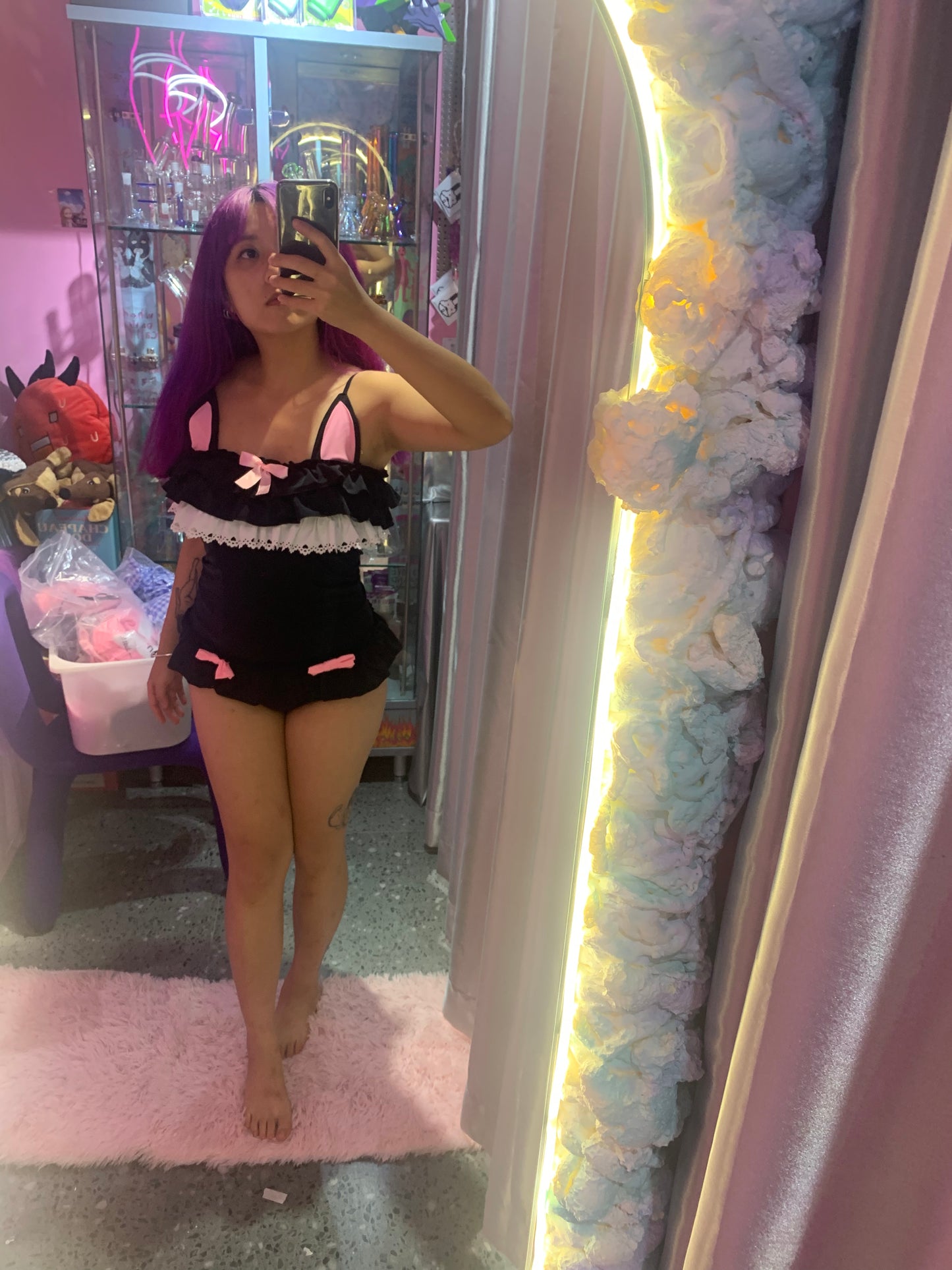 Kitty kawaii swimsuit (Black)