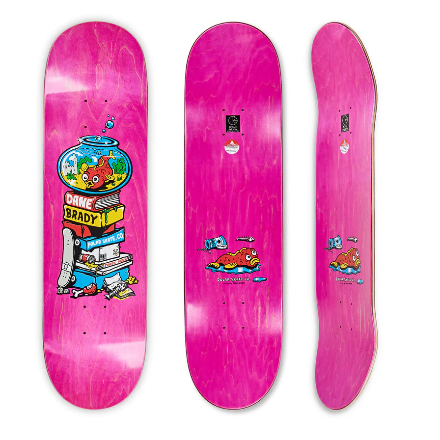 POLAR skate Deck DANE BRADY - FISH BOWL