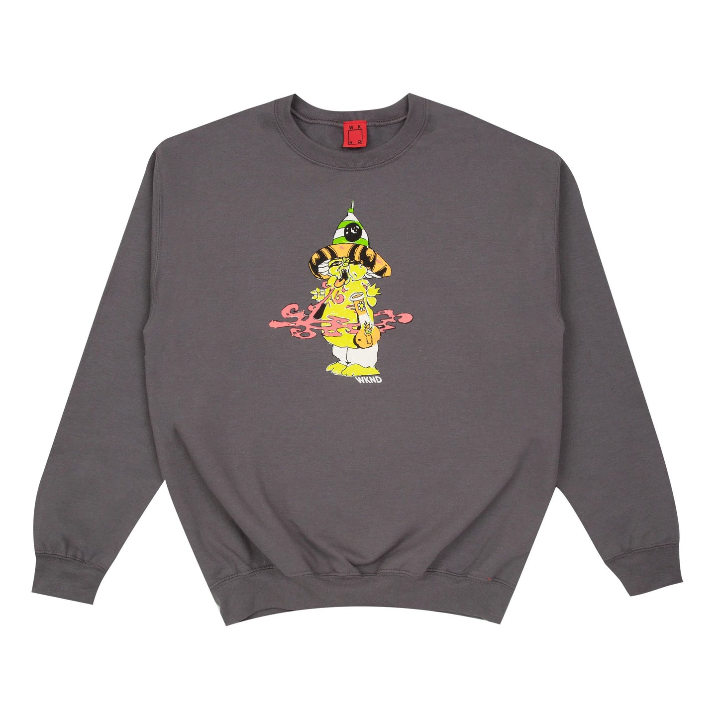 WKND skateboard  Hits Crewneck - Charcoal