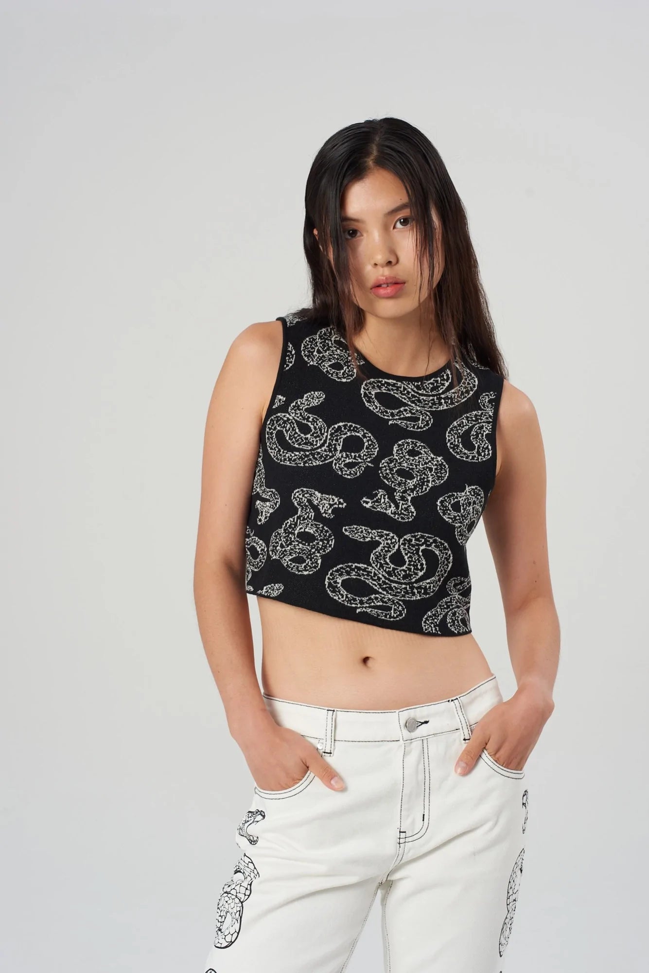 Snake Knitted Top