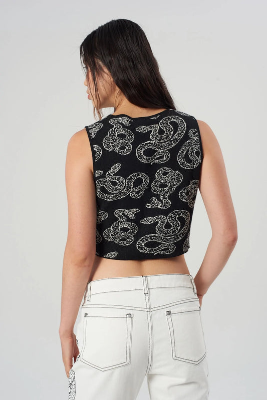 Snake Knitted Top