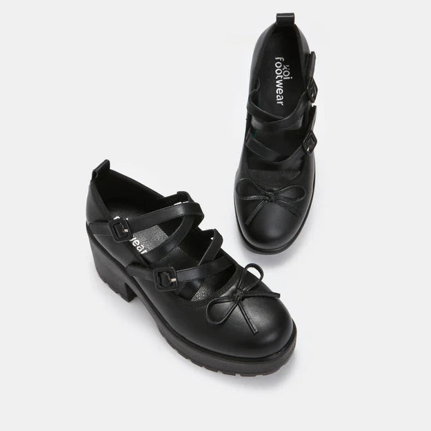 Koi Margot Black Ballet Mary Janes