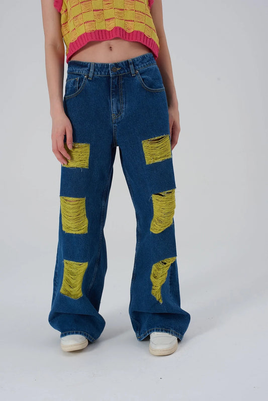 Ragged Priest YELLOW LONER JEANS