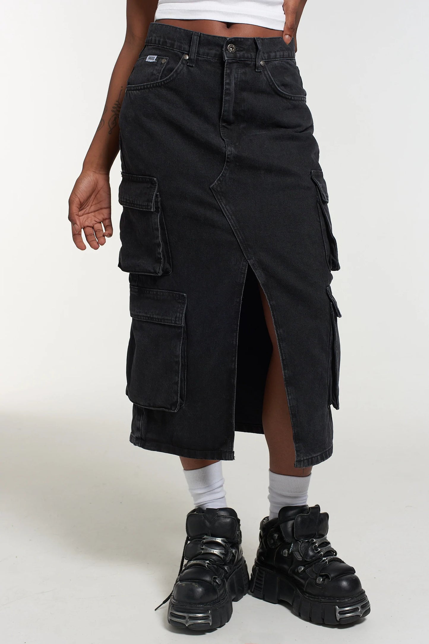 Ragged Priest COMBAT SODA SKIRT - CHARCOAL