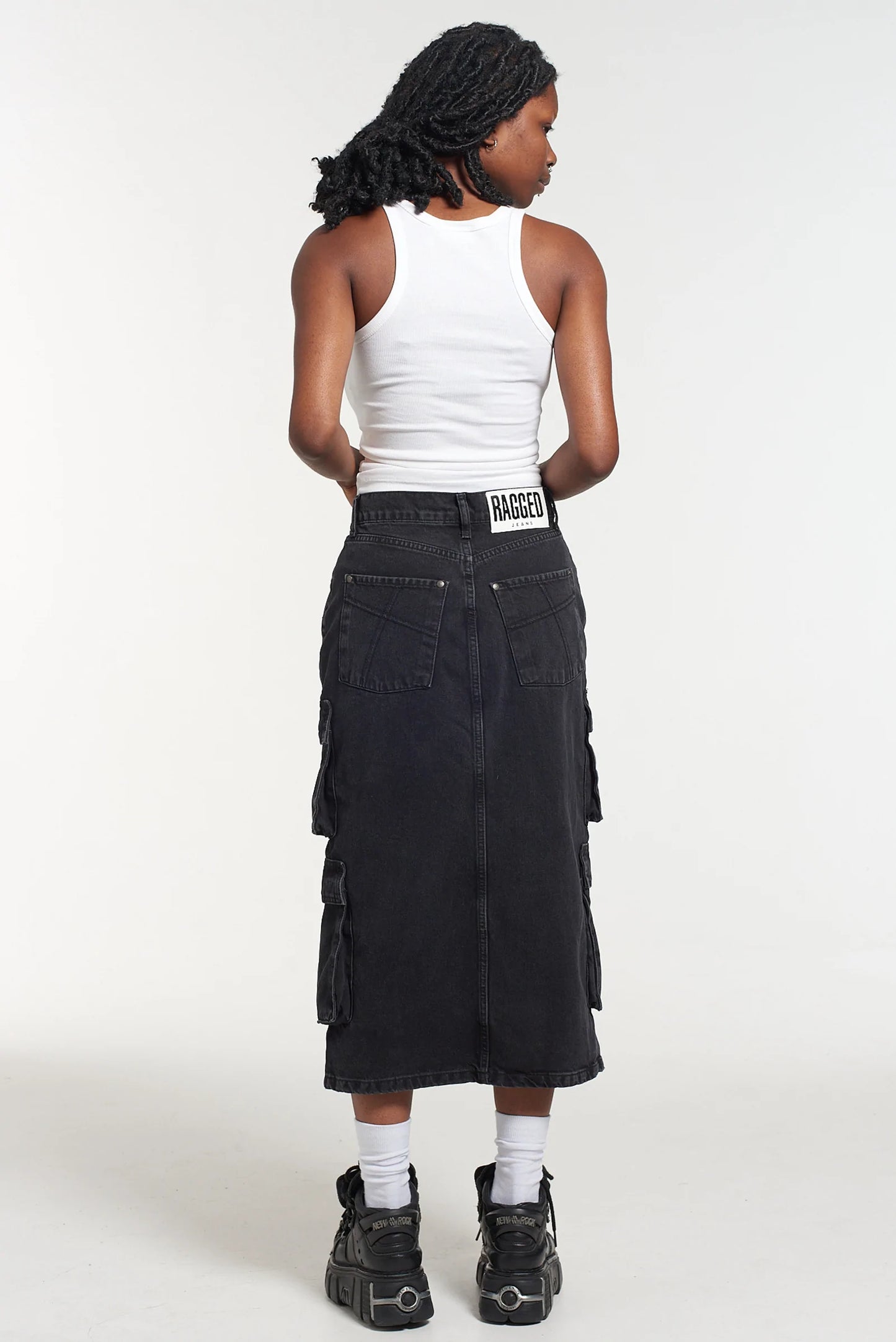 Ragged Priest COMBAT SODA SKIRT - CHARCOAL