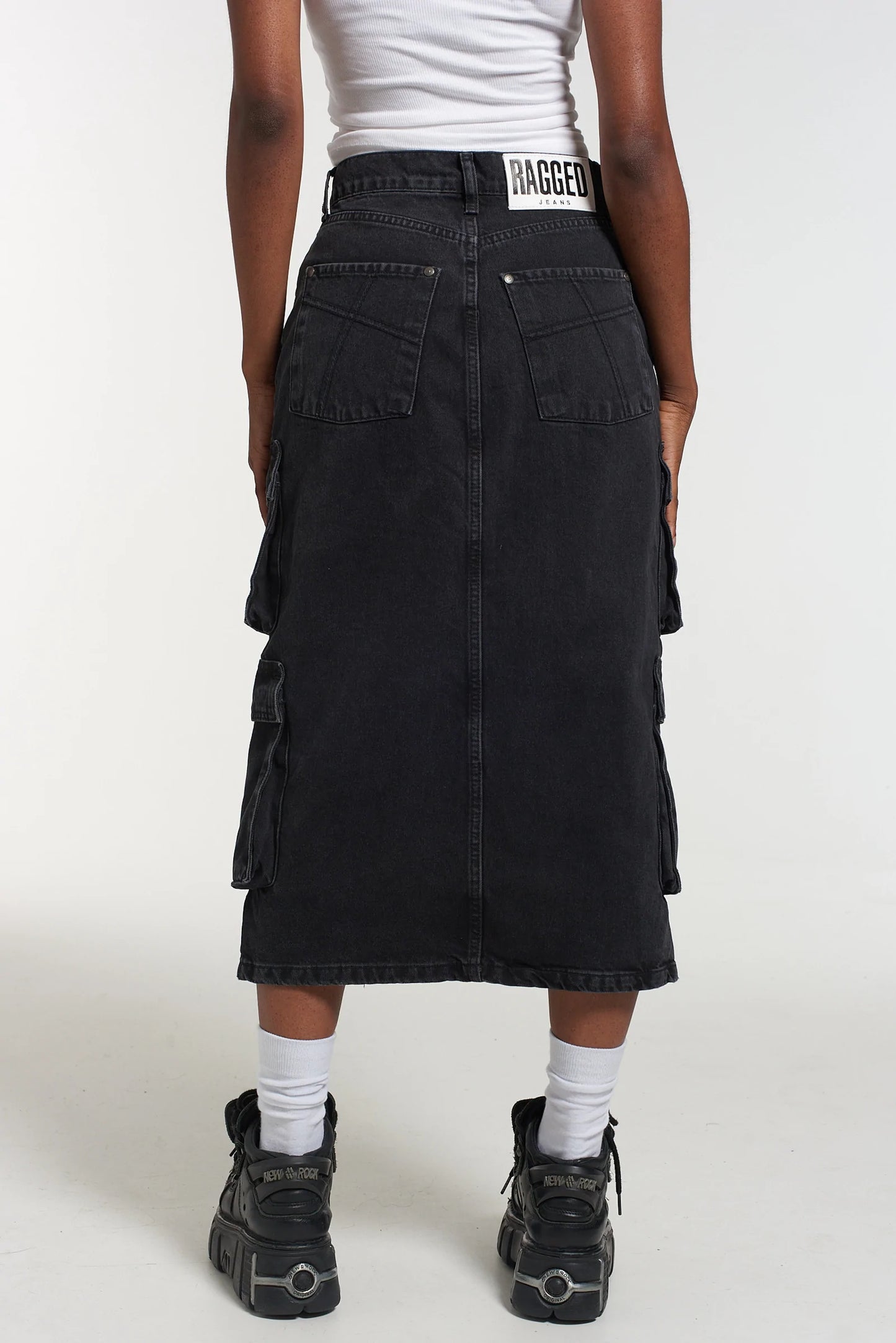 Ragged Priest COMBAT SODA SKIRT - CHARCOAL