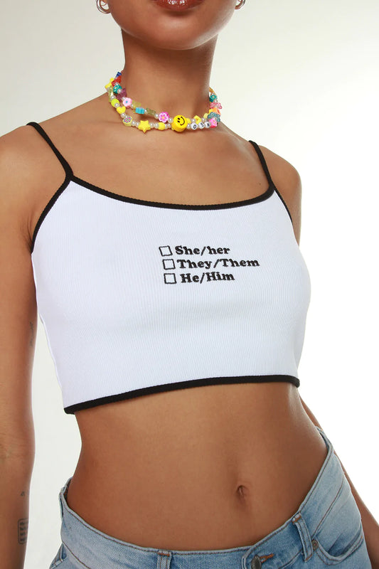 PRONOUNS CAMI TOP