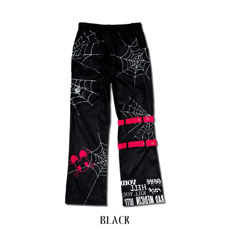 ACDC Rag EMO Punk Menhera Chan Long Pants Black/ White