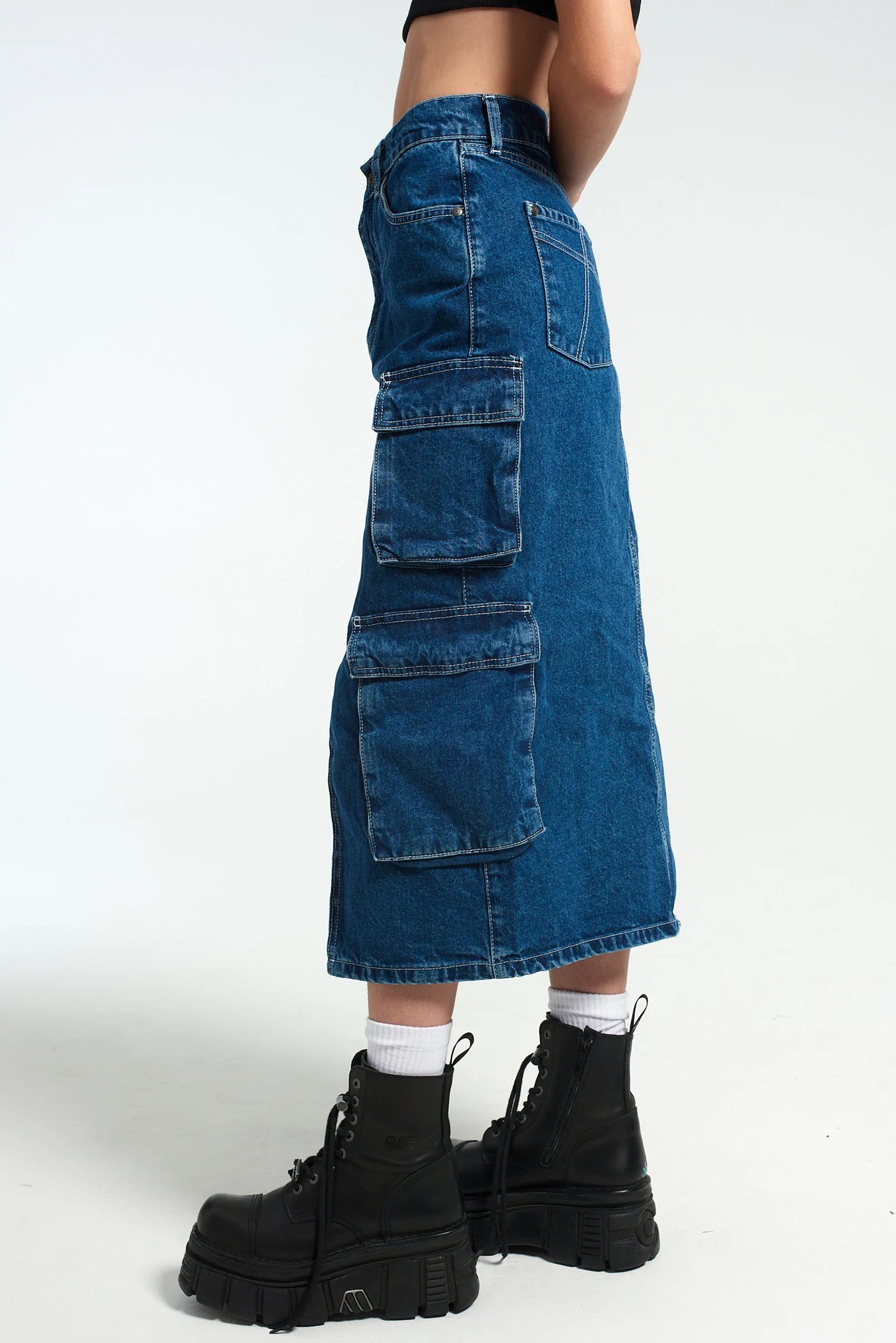 Ragged Priest SODA COMBAT SKIRT - BLUE