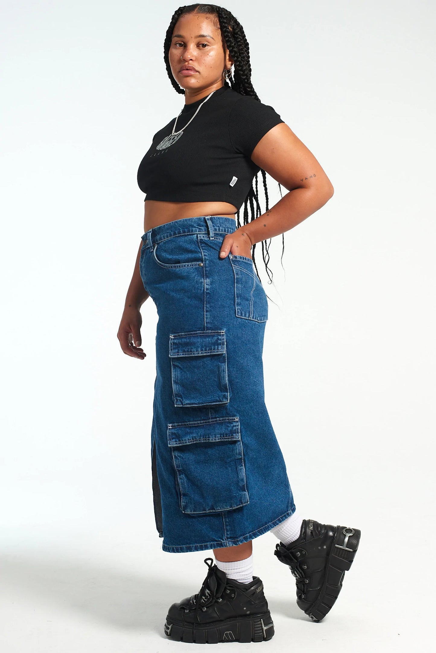 Ragged Priest SODA COMBAT SKIRT - BLUE