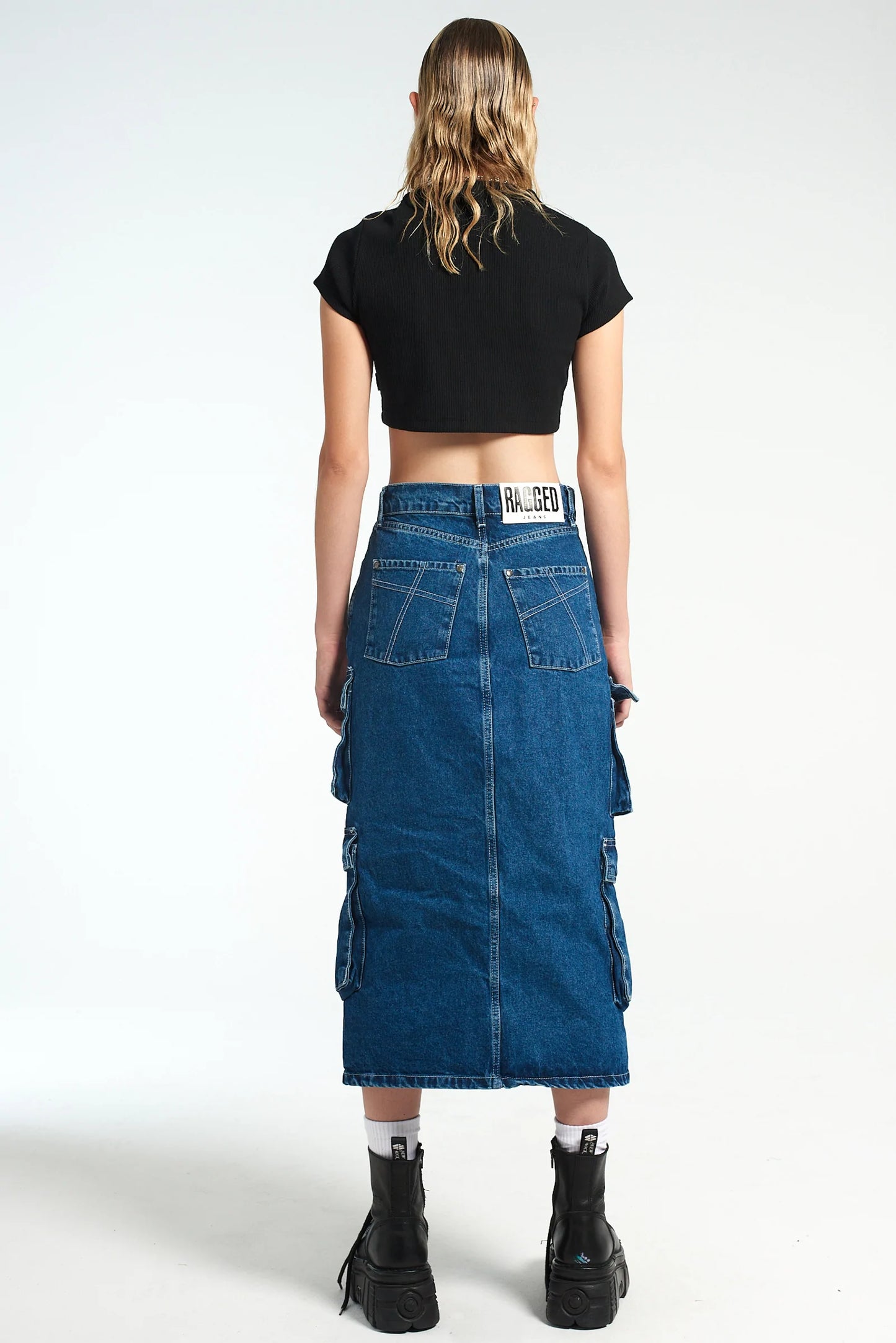 Ragged Priest SODA COMBAT SKIRT - BLUE