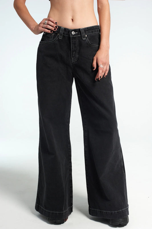 Ragged Priest SWEEPER JEAN CHARCOAL