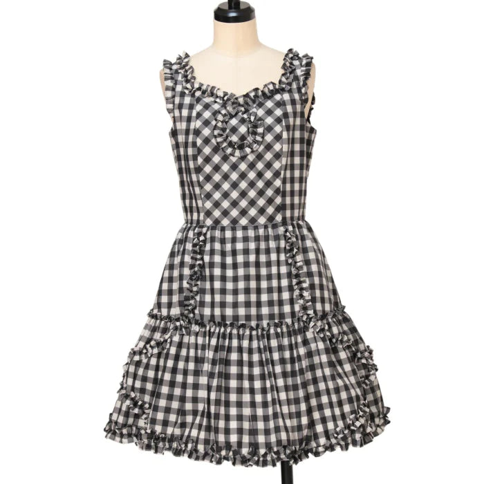 Used 中古 MILK JP checkered Dress